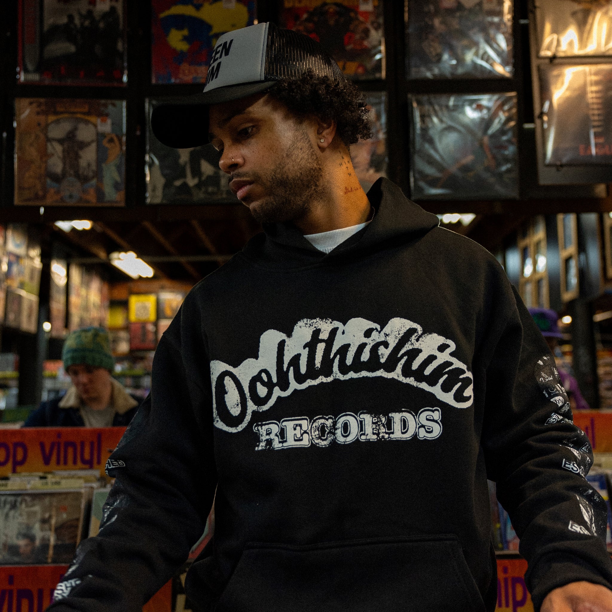 Ooh This Him Records Black Hoodie